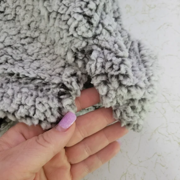 Boxercraft Sherpa Warm Cozy Grey Quarter Zip Pullover Sweatshirt Womens Size XS - Picture 11 of 11